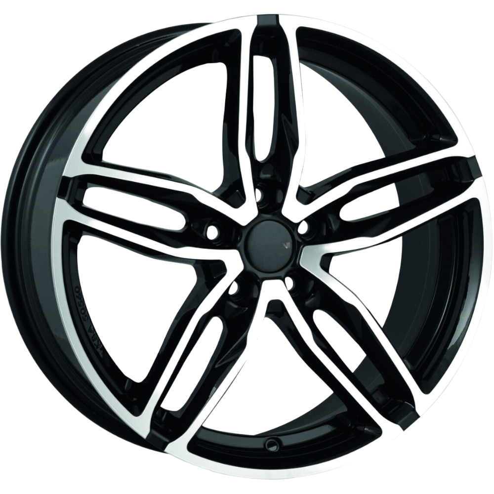 9.0X20" PCD5X108 AGT Wheels 1007 ET45 Black Diamond 72.6 mm