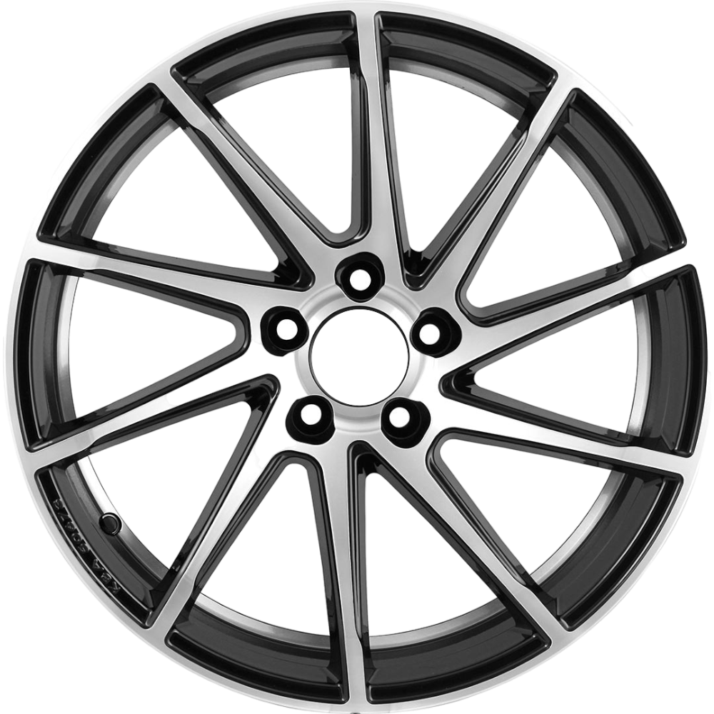 9.0X20" PCD5X112 AGT Wheels 1021-1 ET66.6 Black Diamond 66.6 mm