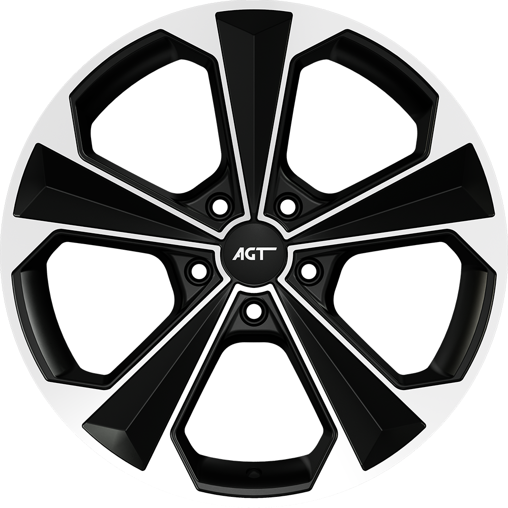 9.0X20" PCD5X114 AGT Wheels 20062 ET38 Matt Black Diamond 72.6 mm