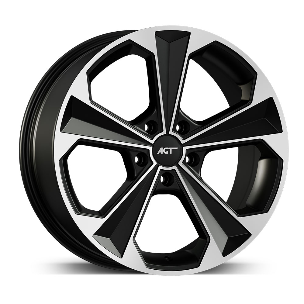 9.0X20" PCD5X114 AGT Wheels 20062 ET38 Matt Black Diamond 72.6 mm