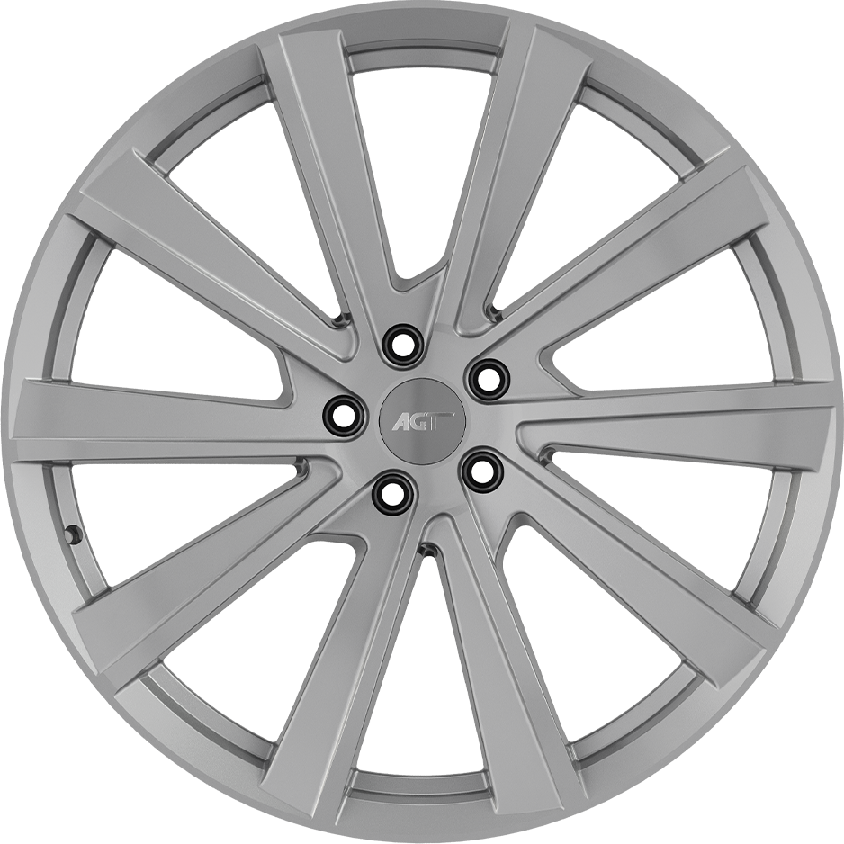 9.0X21" PCD 5X108 AGT Wheels 21251 Merlin ET40 63.40 mm Full Silver