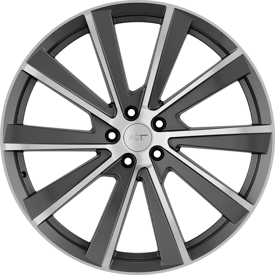9.0X21" PCD 5X108 AGT Wheels 21251 Merlin ET40 63.40 mm TITAN DIAMOND