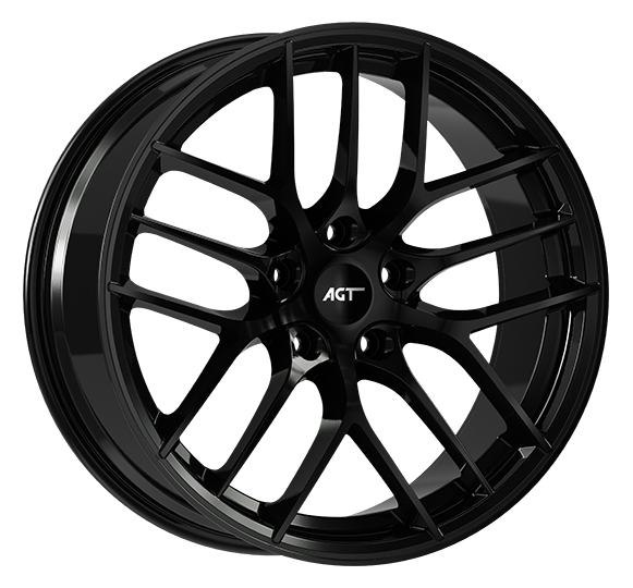 9.5X19" PCD 5X112 AGT Wheels 19121-2  ET37 73.10 mm Santorini Black