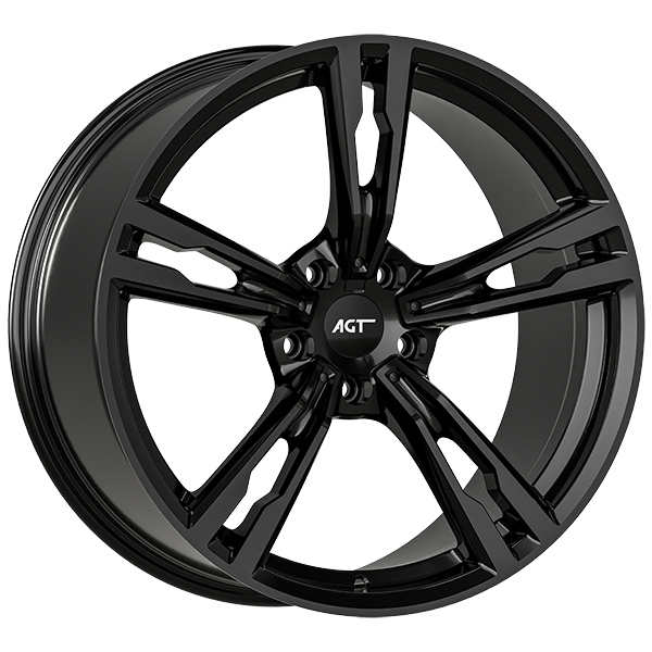 9.5X19" PCD 5X112 AGT Wheels 19265-2 ET40 66.60 mm Gloss Black