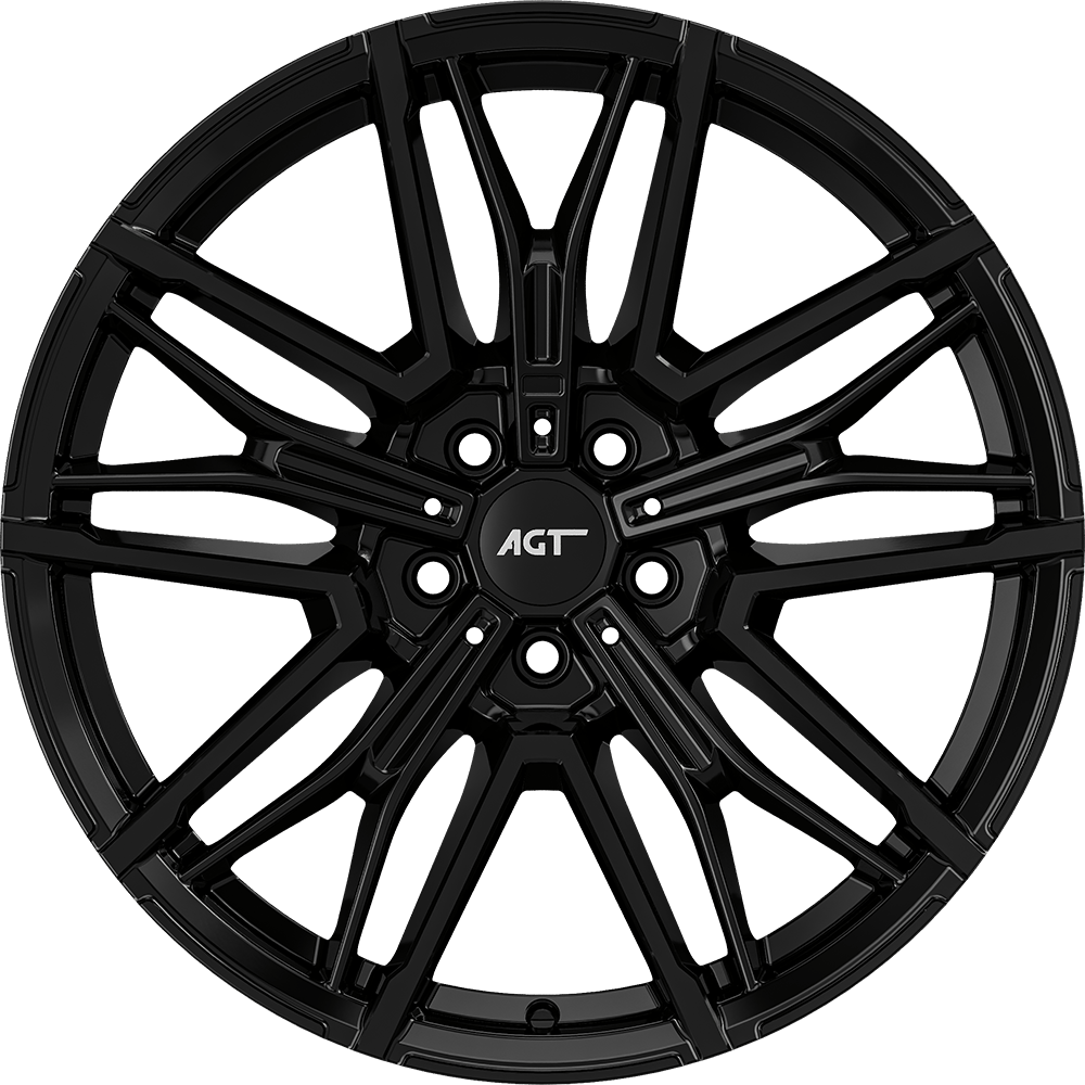 9.5X19" PCD 5X112 AGT Wheels 19272-2 ET38 72.60 mm Gloss Black