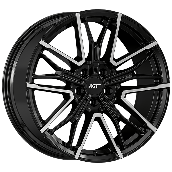 9.5X19" PCD 5X112 AGT Wheels 19272-2 ET38 72.60 mm Titan Diamond