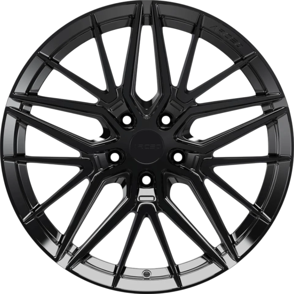 9.5X19" PCD 5X112 Arceo Wheels  19193 BLACK SEVILLA ET40 73.1 mm