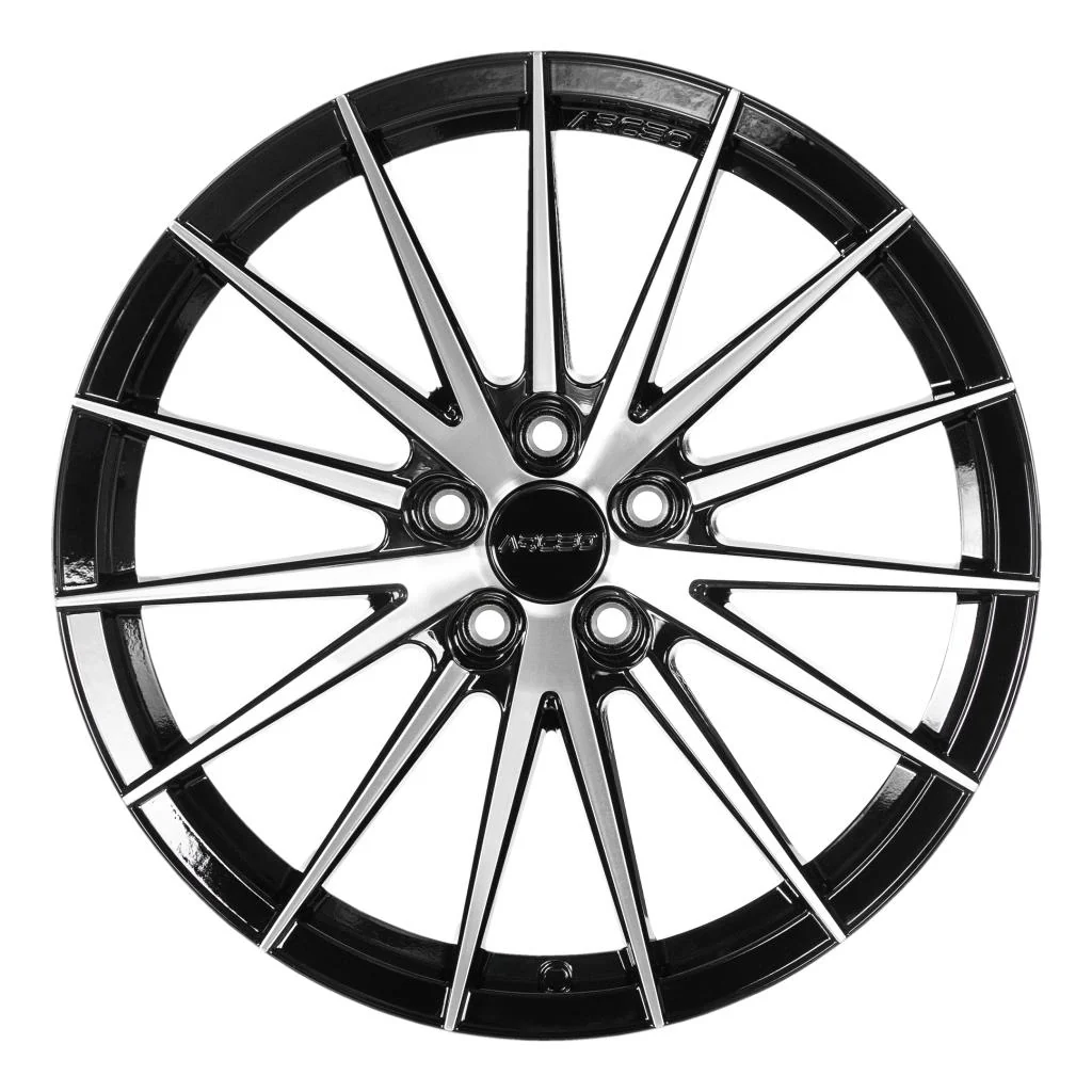9.5X19" PCD 5X112 Arceo Wheels ARC-S1012-16 ET37 Black Diamond Lisbon 73.1 mm