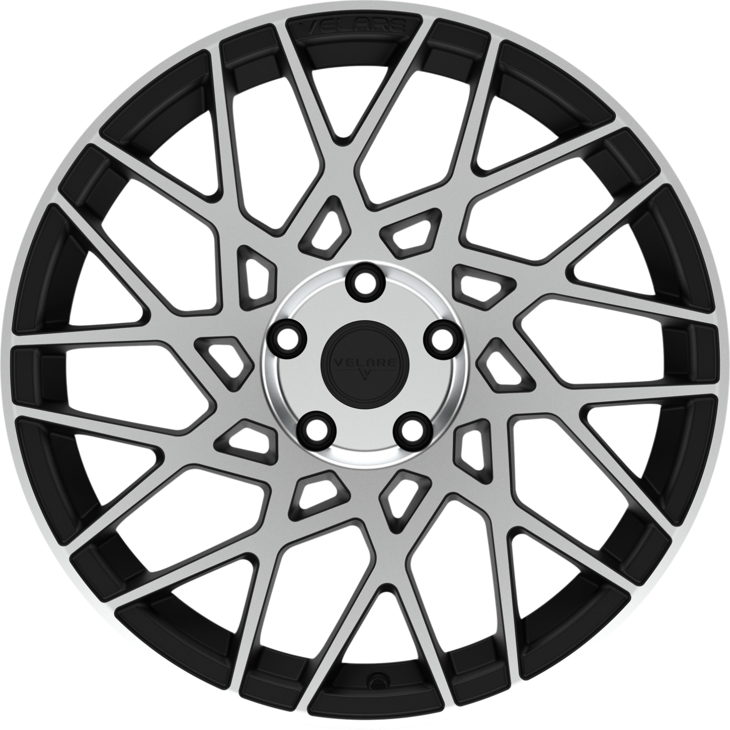 9.5X19" PCD 5x112 Velare 19057-3 ET48 73.10 mm Santoroni Black Diamond