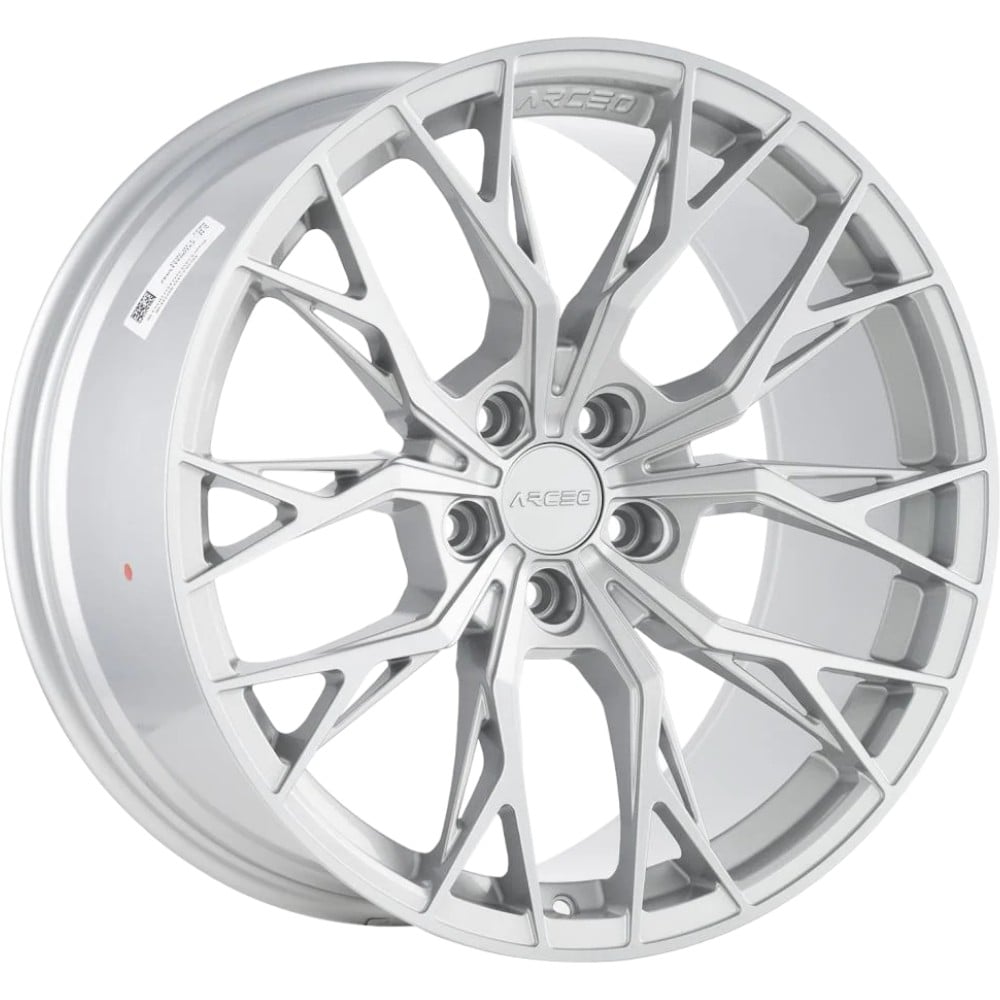 9.5X19" PCD 5X113 Arceo Wheels ARC-19239-02 ET42 Silver Diamond 73.1 mm