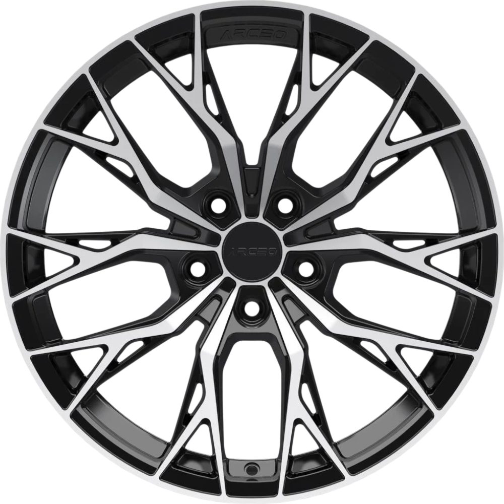 9.5X19" PCD 5X114.3 Arceo Wheels ARC-19239-26 ET42 BLACK DIAMOND ROMA 73.1 mm