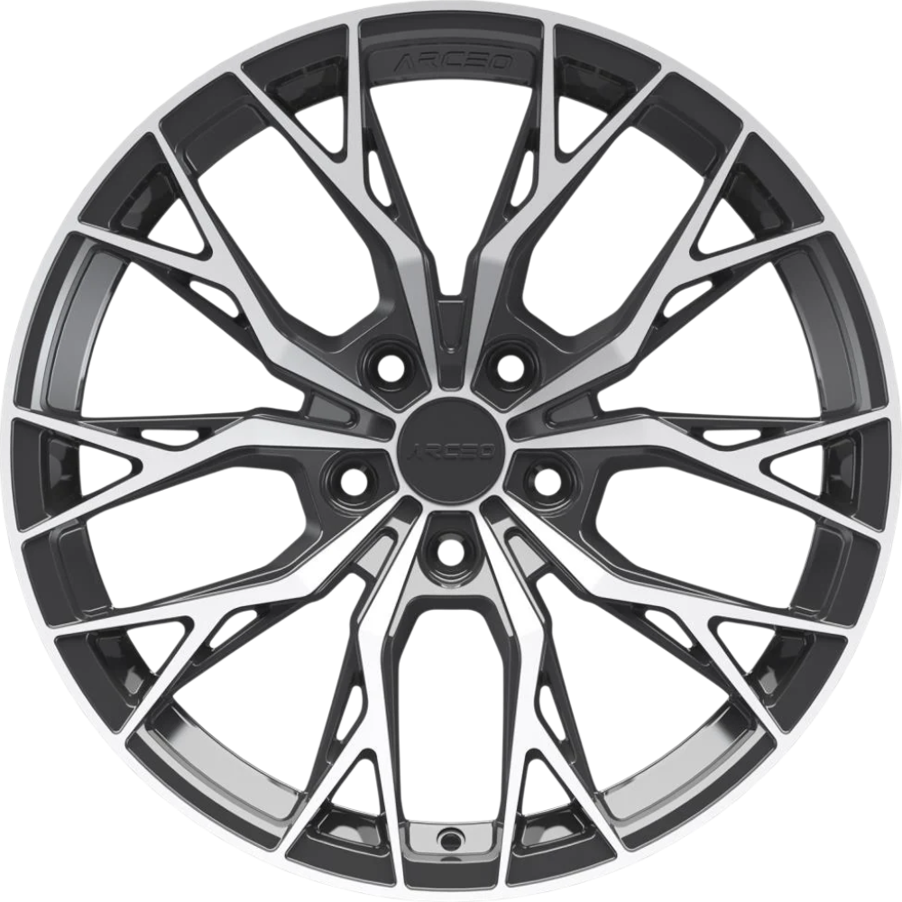 9.5X19" PCD 5X114.3 Arceo Wheels ARC-19239-36 ET42 Titan Diamond Roma 73.1 mm