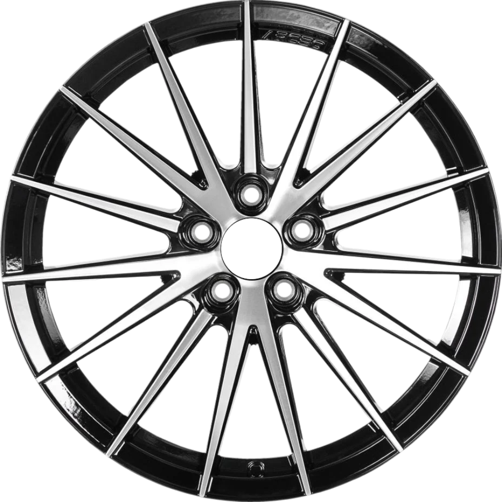 9.5X19" PCD 5X114.3 Arceo Wheels ARC-S1012-30 ET42 Black Diamond Lisbon 73.1 mm