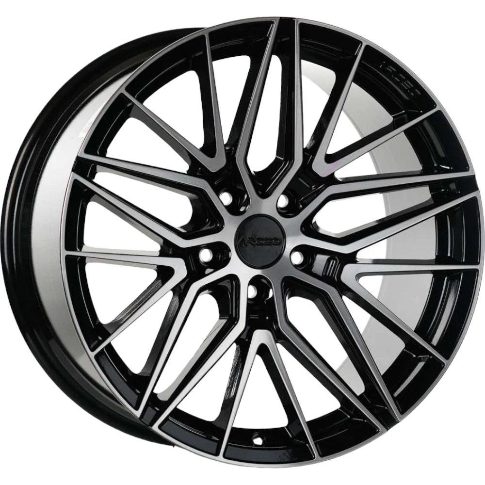 9.5X19" PCD 5X114 Arceo Wheels  19193 BLACK DIAMOND SEVILLA ET40 73.1 mm