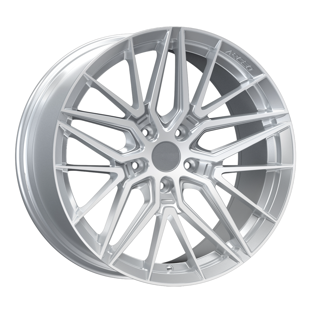 9.5X19" PCD 5X114 Arceo Wheels  19193 SILVER DIAMOND SEVILLA ET40 73.1 mm