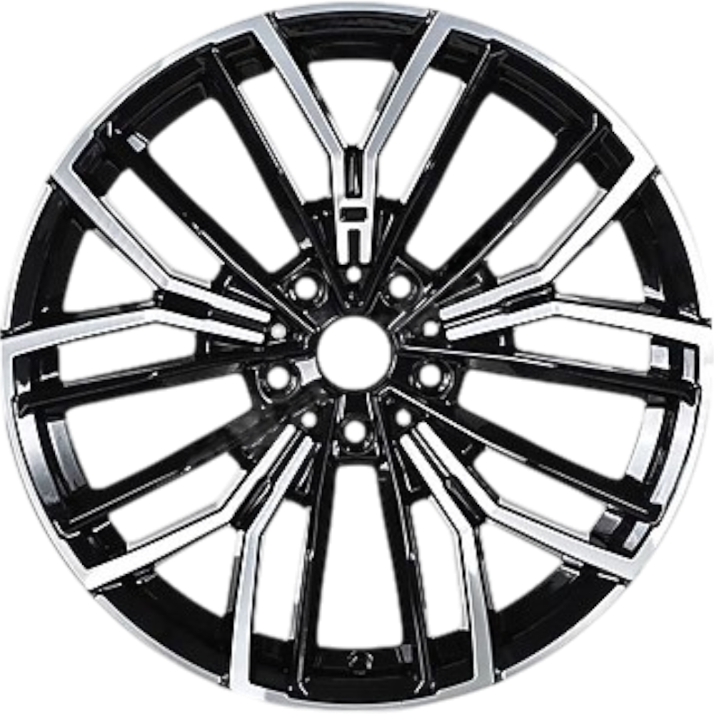 9.5X19" PCD 5X120 AGT Wheels 19181-2  ET40 72.6 mm Black Diamond
