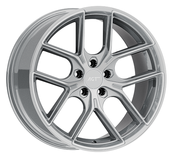9.5X19" PCD 5X120 AGT Wheels 19258-2 Fer-R01 ET35 72.60 mm Hyper Black Diamond