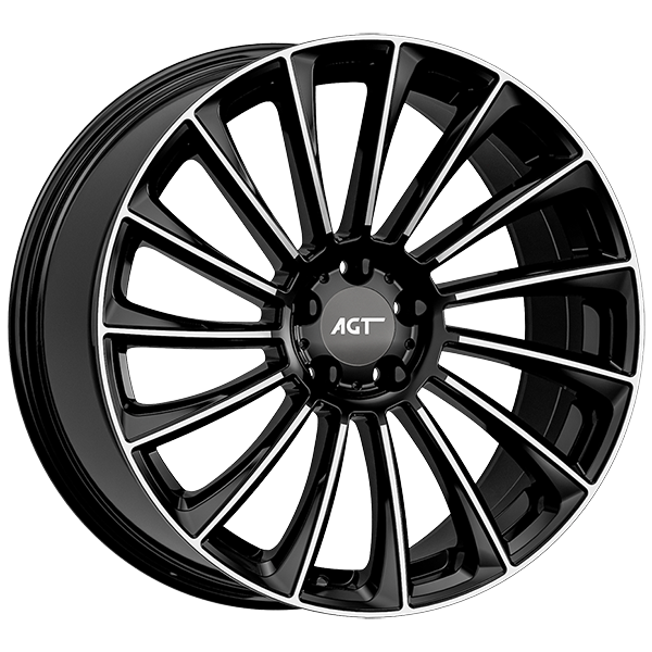 9.5X20" PCD 5X112 AGT Wheels 20234-2  ET50 66.60 mm Black Diamond