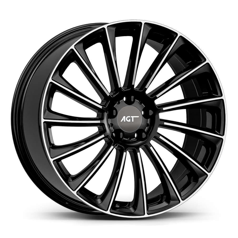 9.5X20" PCD 5X112 AGT Wheels 20234-2  ET50 66.60 mm Black Diamond