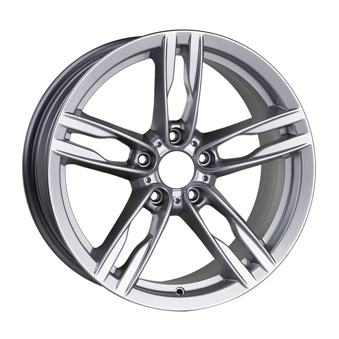 9.5X20" PCD 5X112 RC 185 SILVER ET37 66.6 mm