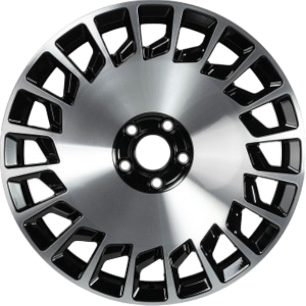 9.5X20" PCD5X112 Kormetal 1112 ET48 Black Diamond 66.6 mm