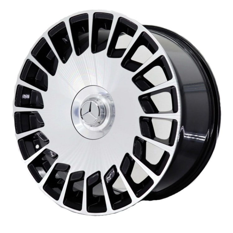 9.5X20" PCD5X112 Kormetal 1112 ET48 Black Diamond 66.6 mm