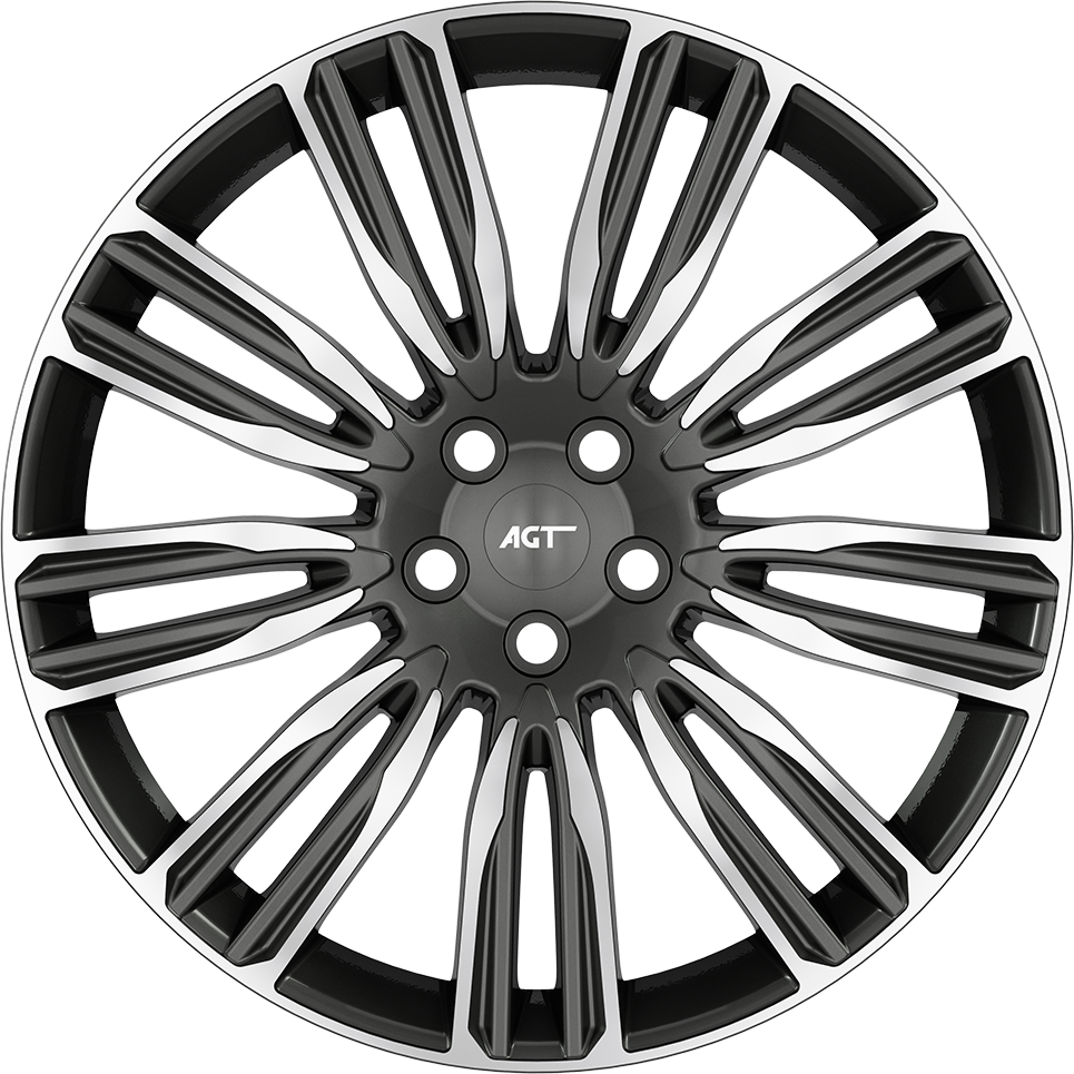 9.5X22" PCD 5X108 AGT Wheels 22188  ET48 72.60 mm TITAN DIAMOND