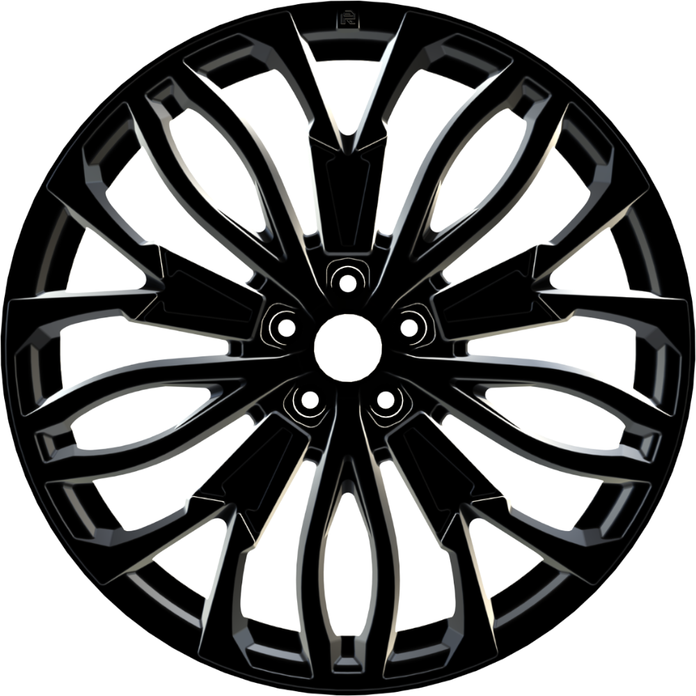 9.5X22" PCD 5X112 AGT Wheels 136  ET25 66.60 mm Gloss Black