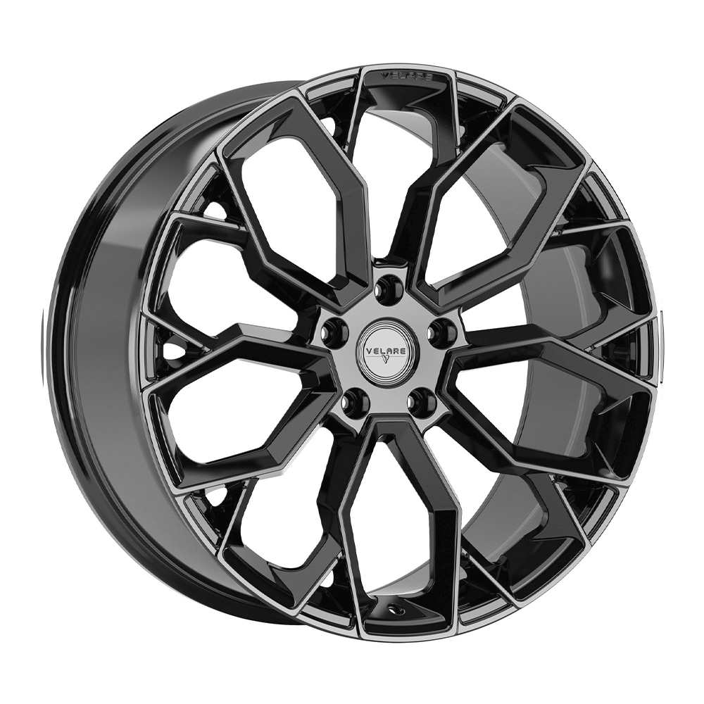 9.5X22" PCD 5X112 AGT Wheels 22137 ET25 Santorini Black 66.60 mm