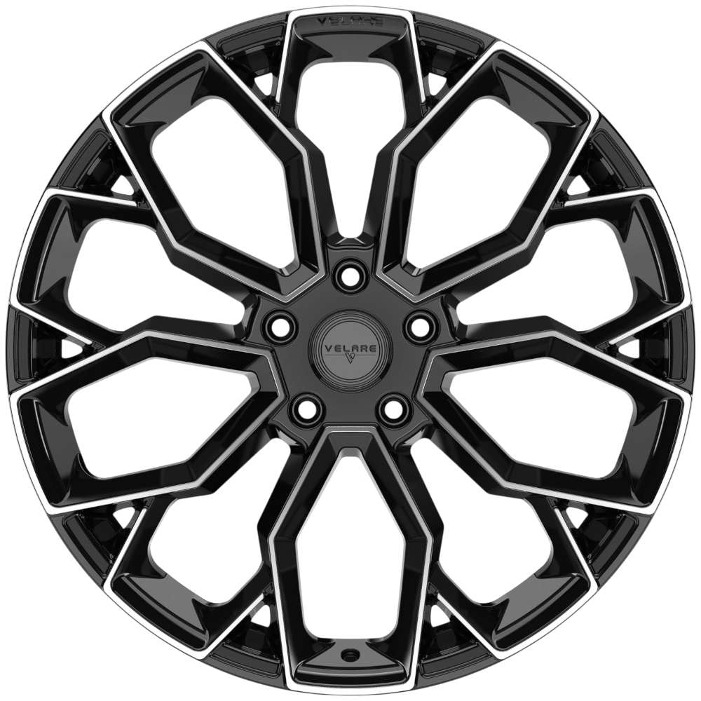 9.5X22" PCD 5X112 AGT Wheels 22137 ET25 Santorini Black 66.60 mm