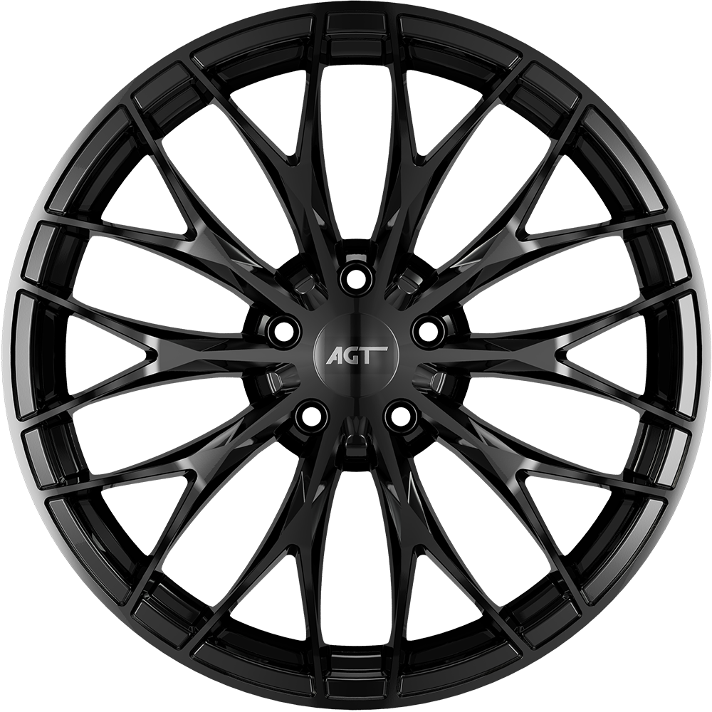 9.5X22" PCD 5X120 AGT Wheels 22101  ET45 72.60 mm Gloss Black