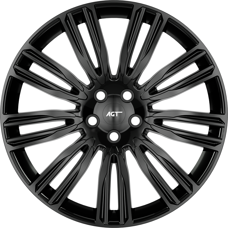 9.5X22" PCD 5X120 AGT Wheels 22188  ET48 72.6 mm Gloss Black