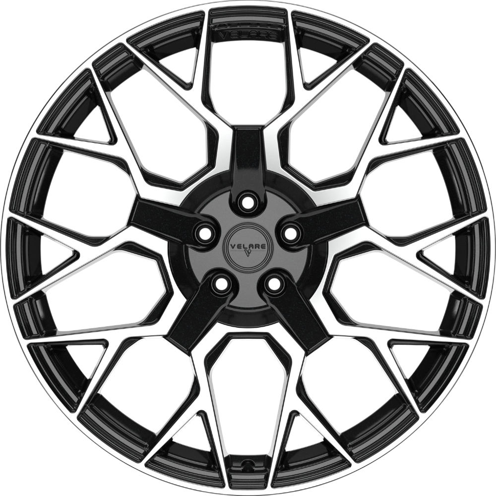 9.5X22" PCD 5x127 Velare 22083 ET40 71.60 mm Black Diamond