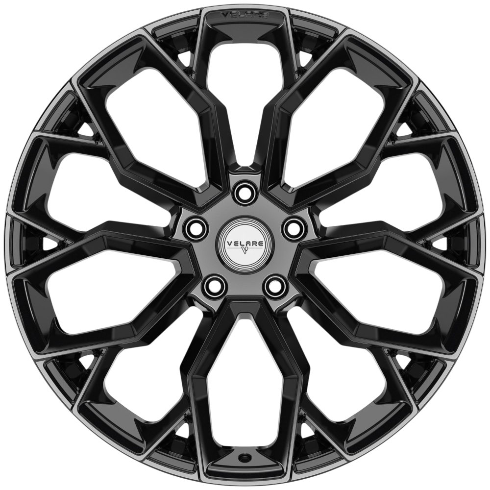 9.5X22" PCD 5X130 AGT Wheels 22137 ET40 Santorini Black 84.10 mm