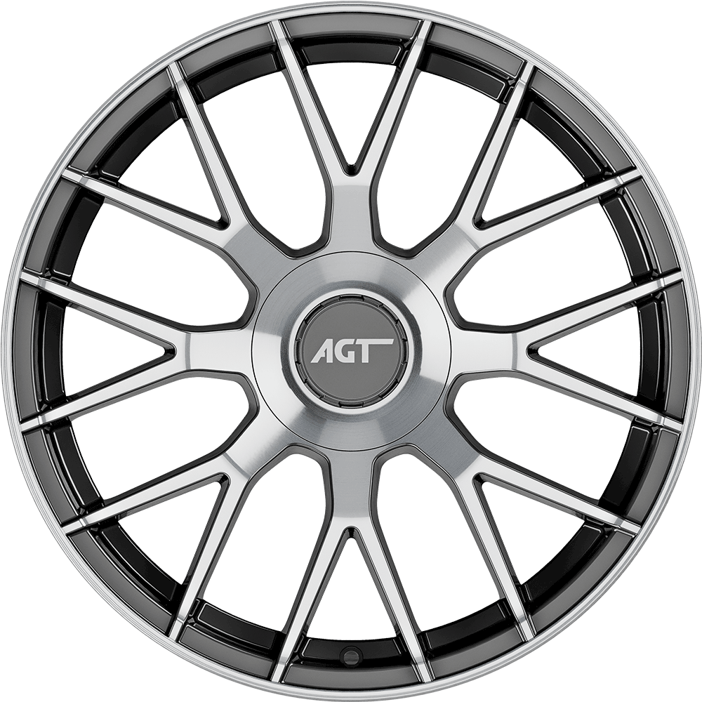 9.0X19" EMR Wheels EMR 19162 Titanium Diamond PCD 5x112 ET44