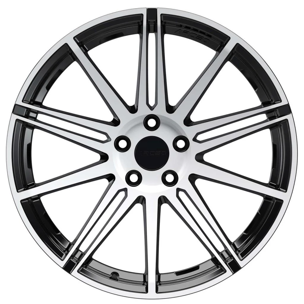9.5X19" Arceo Wheels ARC 19200 Mallorca Black Diamond PCD 5x120 ET37