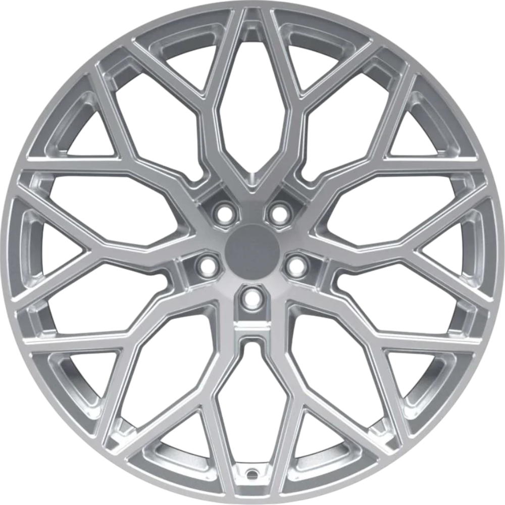 9.5X19" EMR Wheels EMR A319 Silver Diamond PCD 5x112 ET40