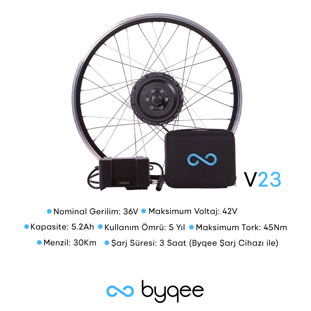 Byqee V23 20'' 100mm Elektrikli Bisiklet Kiti