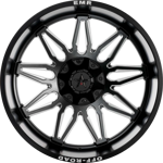 12X20" PCD 6X139.7 EMR Wheels EMR-633-01 ET44 106.1 mm Matt Black Milling
