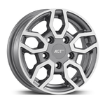 6.0X10" PCD 5x112 AGT Wheels 10093 ET-4 66.60 mm Antrasit Diamond