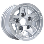 6.0X10" PCD 5X112 AGT Wheels 90 ET-4 Full Silver 66.60 mm