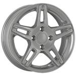 6.0X15" PCD 4X105 AGT Wheels 15281 ET35 63.40 mm Full Silver