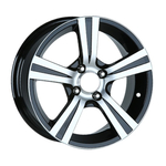 6.5X15" PCD 4X100 AGT Wheels 506 ET35 67.10 mm Black Diamond