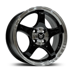 6.5X15" PCD 4x100 TORK 391 ET35 73.1 mm Black Diamond