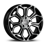 6.5X15" PCD 4X114 AGT Wheels 15263 ET40 Black Diamond 67.10 mm