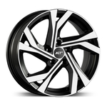 6.5X16" PCD 4X100 AGT Wheels 16156 ET35 67.10 mm Gloss Black Diamond