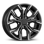 6.5X16" PCD 5X114 AGT Wheels 16158 ET40 67.10 mm Gloss Black Diamond