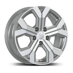 6.5X16" PCD 5X114 AGT Wheels 16260 Argent ET40 66.1 mm Silver Diamond