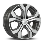 6.5X16" PCD 5X114 AGT Wheels 16260 Argent ET40 66.1 mm Titan Diamond