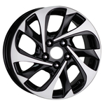 6.5X16" PCD 5X114 AGT Wheels 648 ET35 60.10 mm Black Diamond